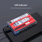 Внешний корпус Orico для жесткого диска 2,5 дюйма, 2580U3, прозрачный чехол для жесткого диска SATA3, чехол для SSD, USB 2,5, внешний корпус для жесткого диска 4 ТБ, дюйма, SSD