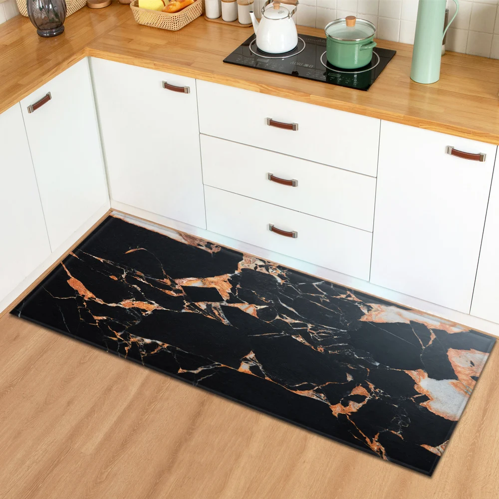 Коврик для входной двери с мраморным узором противоскользящий ковер ванной