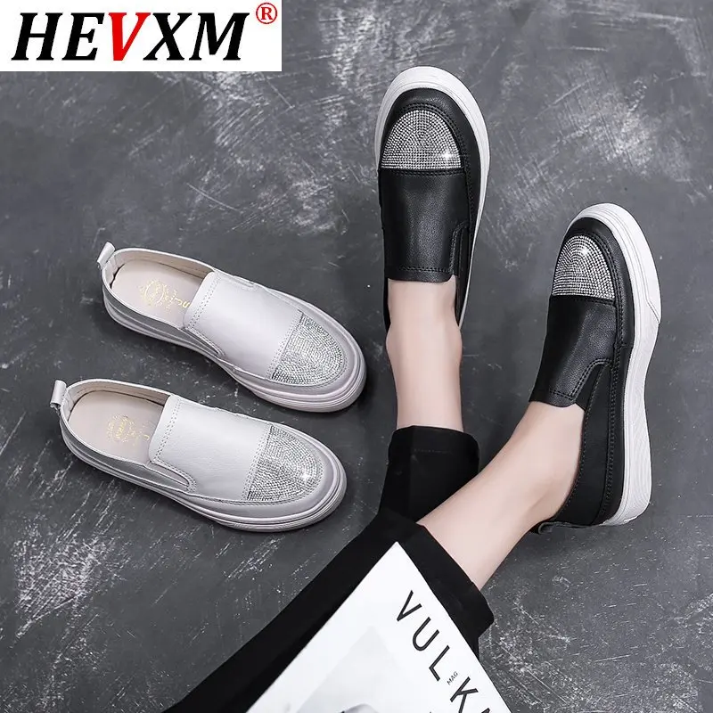 

Women Flats Shoes Loafers Shallow Slip On 2021 Summer Autumn Fashion Round Toe Platform Sweet Flat Casual Comfortable