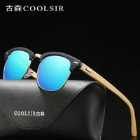 new men and women polarized sunglasses classic colorful wood feet retro polarized driving sunglasses mt3016