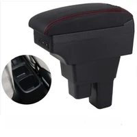 for honda fit jazz armrest box universal car center console modification accessories double raised with usb