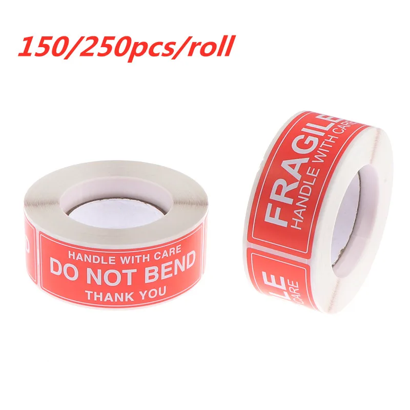 

150/250pcs Fragile Stickers Please Handle With Care Thank You Warning Labels For Goods Decoration