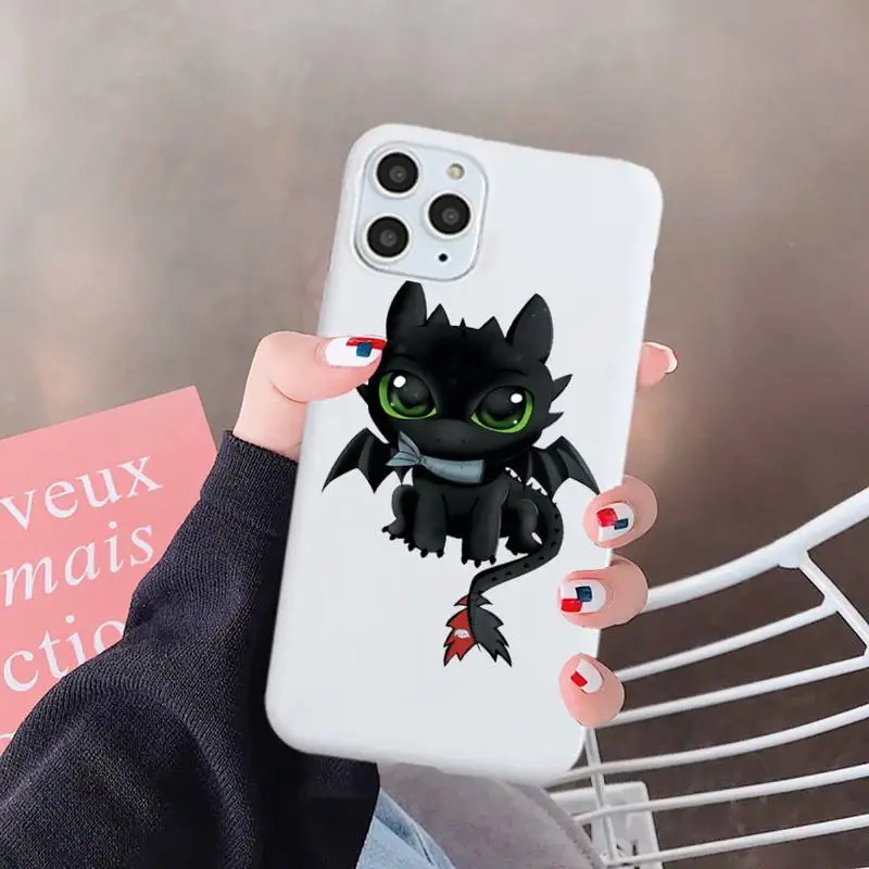 

Anime Toothless How To Train Phone Case Candy Color for iPhone 6 7 8 11 12 s mini pro X XS XR MAX Plus