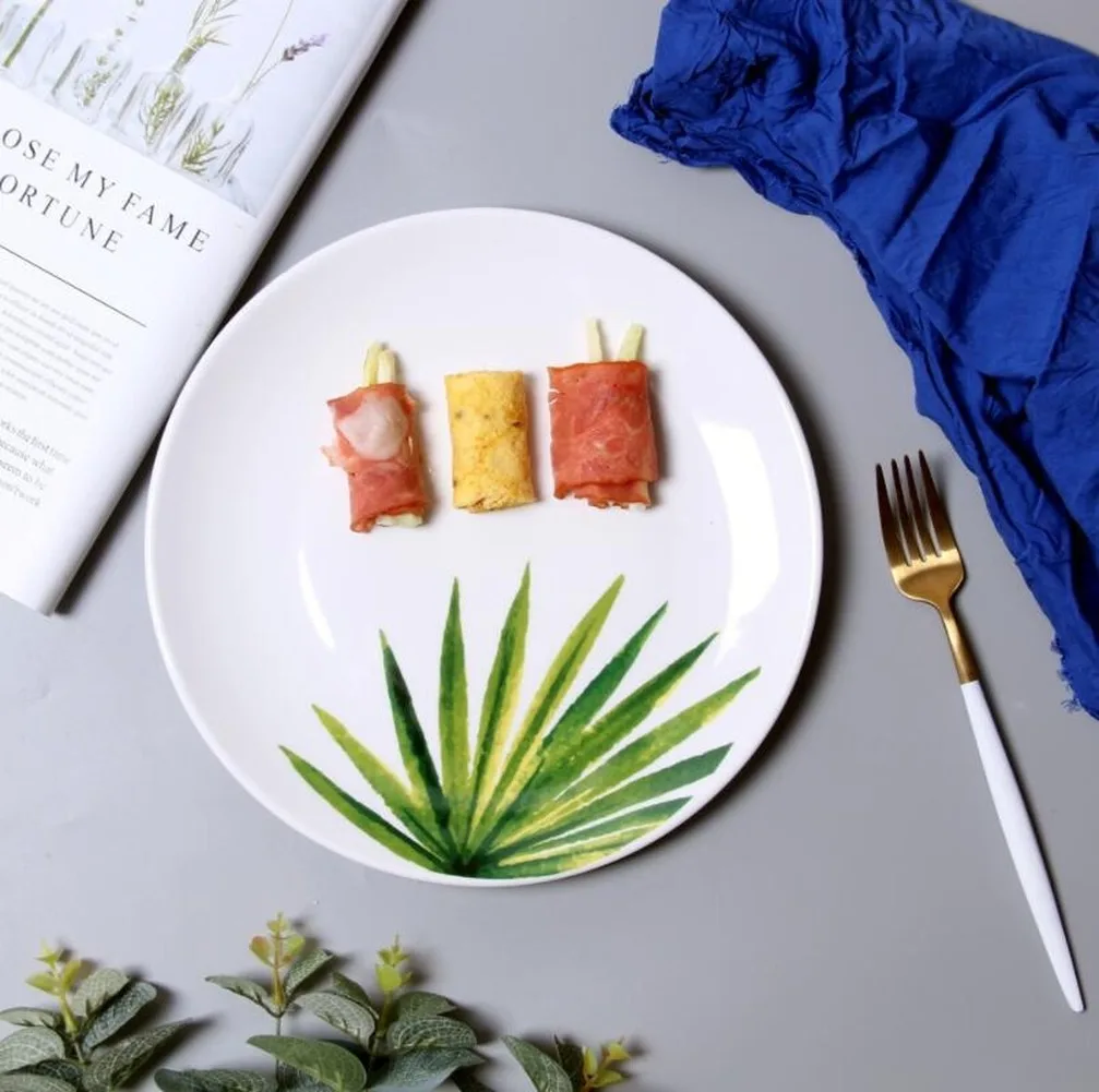 10 дюймов Европейская керамическая тарелка для стейка Западная еда Фруктовая