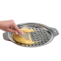 stainless steel spaetzle maker lid with scraper traditional german egg noodle maker pan pot spaghetti strainer