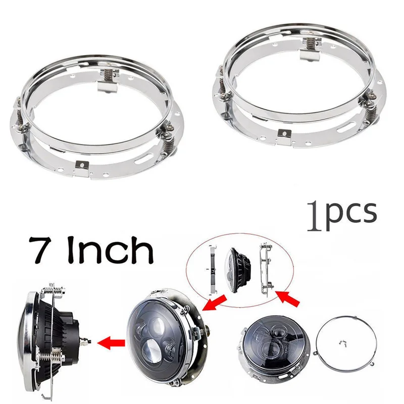 Круглый кронштейн для светодиодной фары 7 дюймов крепление Jeep Wrangler JK Land rover defender