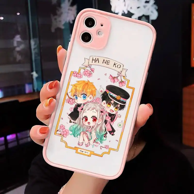 

Anime Toilet Bound Hanako Kun Phone Cases matte transparent For iphone 7 8 11 12 plus mini x xs xr pro max cover