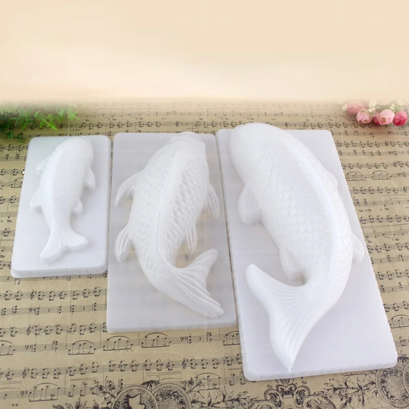 

DIY 3D Koi Fish Carp Mold Plastic Jelly Handmade Sugarcraft Mold Mousse Cake Pudding Chocolate Mould Baking Tool