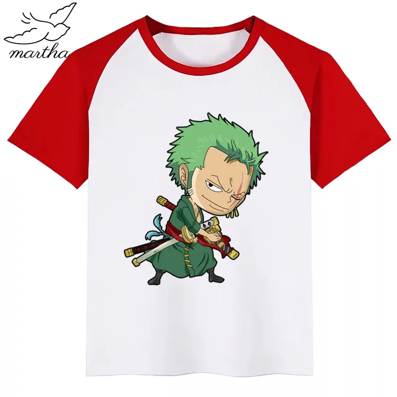 Забавная футболка с LUFFY для мальчиков и девочек детские топы рисунками Детская
