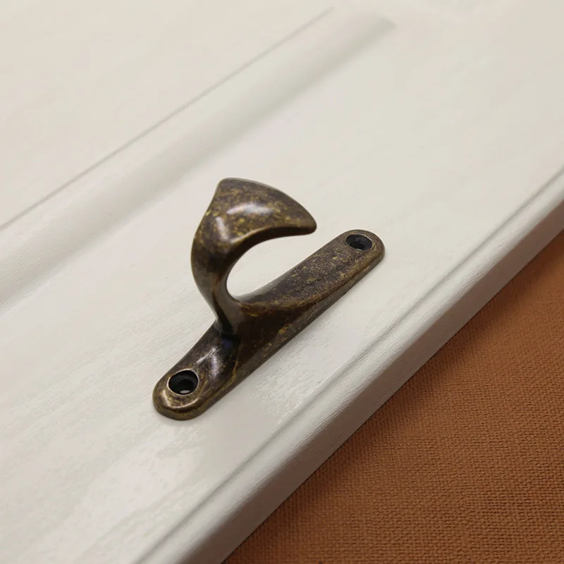 Современный простой черный Золотой хром никель украшение стены крюк бронзовая