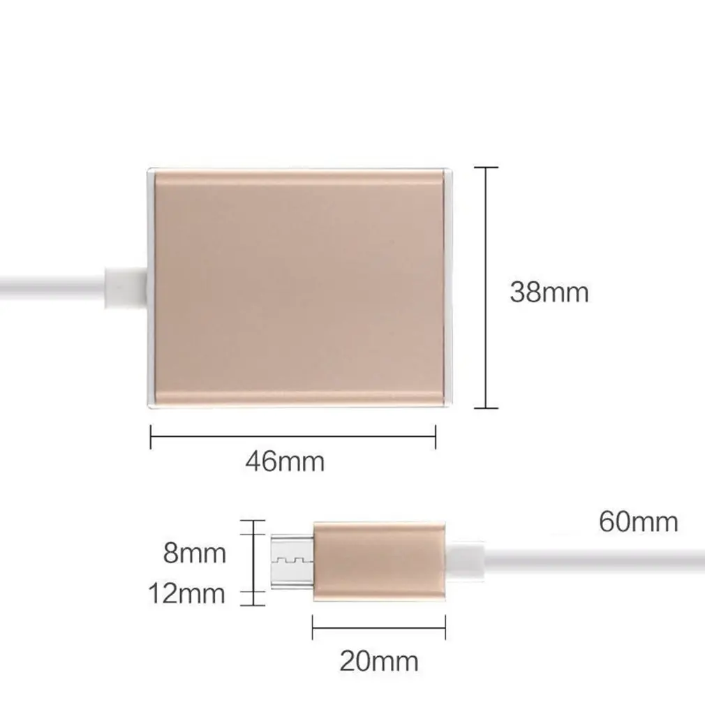 

USB 3.1 Type C USB-C to VGA Adapter USB C Type C Thunderbolt 3 to VGA Male to Female Converter Cable for MacBook Pro