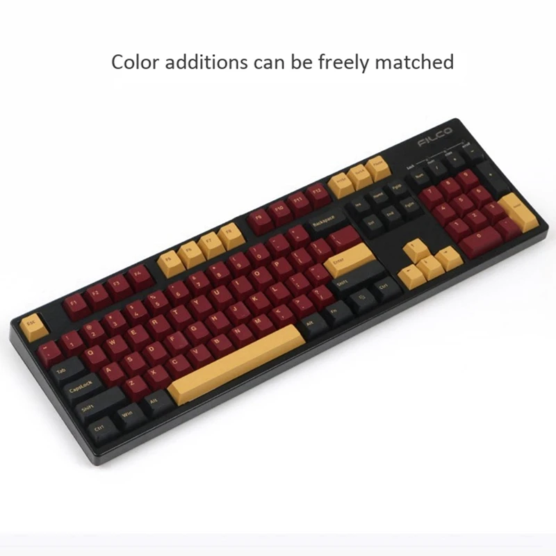 2 Pcs Suitable for Original High 2-Color Molding Red Samurai Night Running Olivia 2-Color PBT Keycap Purple & Red