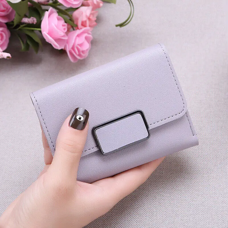 Короткий кошелек для женщин из искусственной кожи милый маленький Дамский