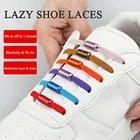Разноцветные Круглые металлические эластичные шнурки без завязывания для обуви, ленивые Креативные аксессуары для обуви, простые шнурки унисекс