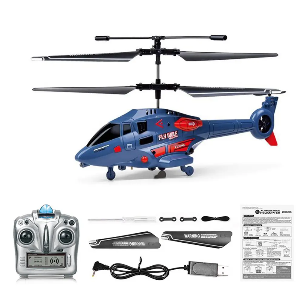 

Alloy Remote Control Aircraft 4-way Model Helicopter Electric Constant Height Unmanned Helicopter Anti Falling Performance