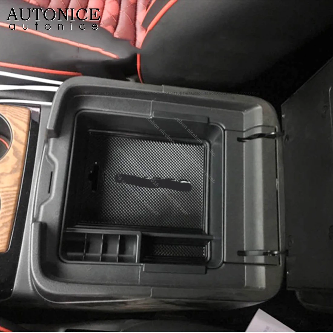 Отделка для коробки хранения Mitsubishi Pajero V93/V97 2007 2008 2009 2010 2011 2012 2013 2014 2016 2015 2017 2018
