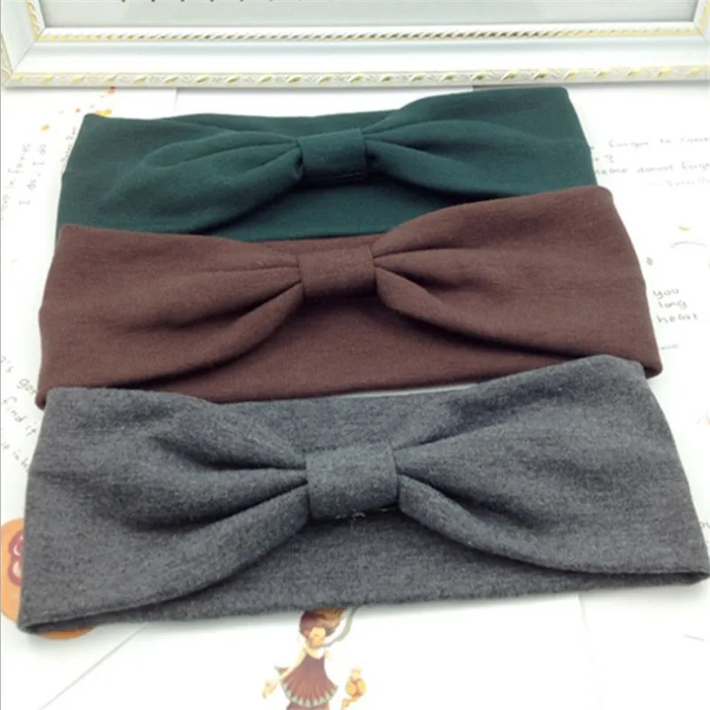 Повязка для волос в Корейском стиле женская хлопковый Повседневный бант лица