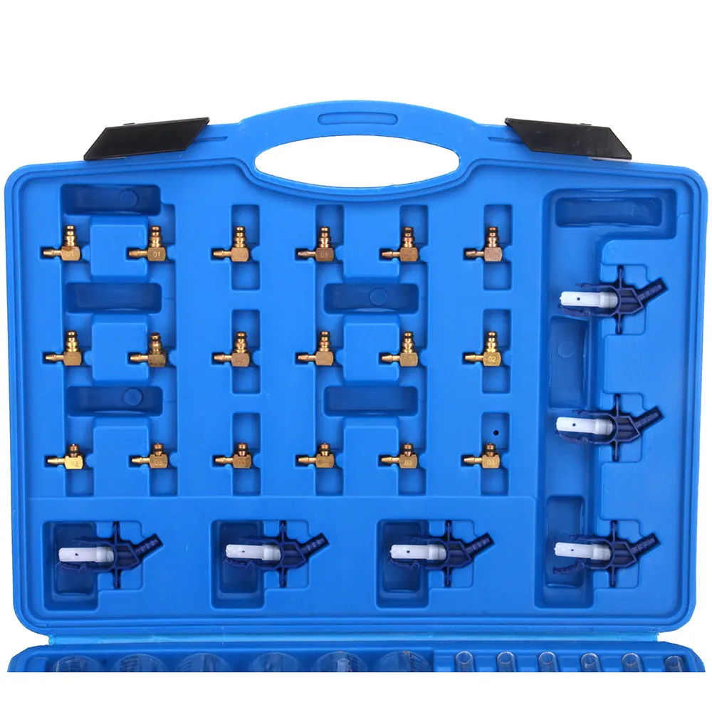 Diesel Injector Flow Meter Test Cylinder Common Rail Adaptor Fuel Tester Set Kit Case Color Send Randomly | Автомобили и