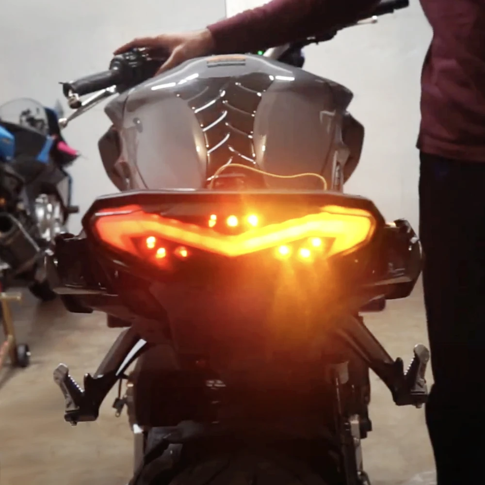 Светодиодный задний фонарь для мотоцикла со встроенным стоп-сигналом Yamaha MT09 FJ09