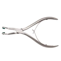 1pcs dental stainless steel crown plier remover with green rubber tipped durable dentistry dental tools