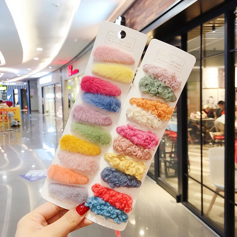 10 шт./компл. детские милые Мультяшные вязаные плюшевые водонепроницаемые