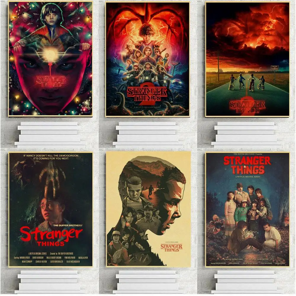 Плакаты из классического фильма очень странные дела плакат для дома гостиной