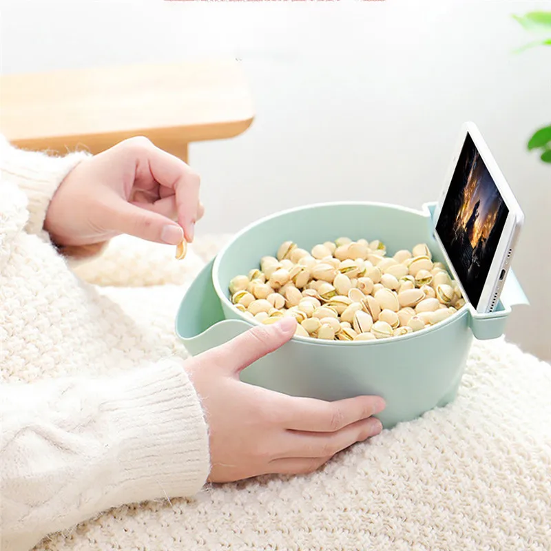 Креативная ленивая чаша для закусок настольная коробка хранения форма чаши