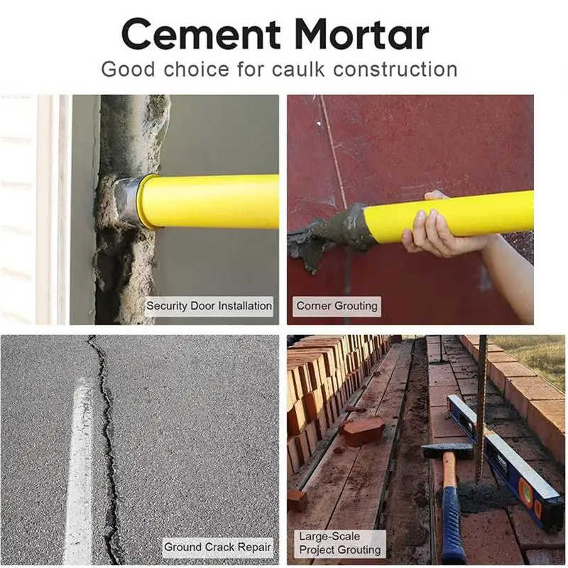 

Caulking Pump Stainless Steel Cement Grouting Pump Sprayer Flat/Round Nozzles Grout Filling Caulking Construction Tool