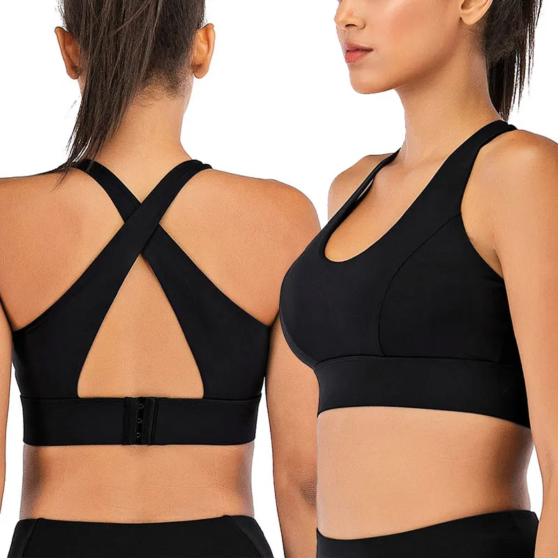 

Workout Sports Bras for Women Running Yoga Top Fitness Backless Clothes with Pad SAL99