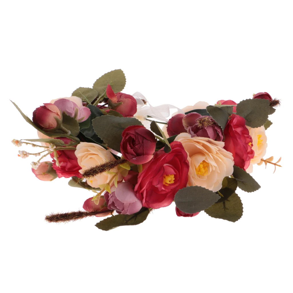 Elegant Women Girls Colorful Flower Cluster Hair Band Headwear Summer Beach photography |