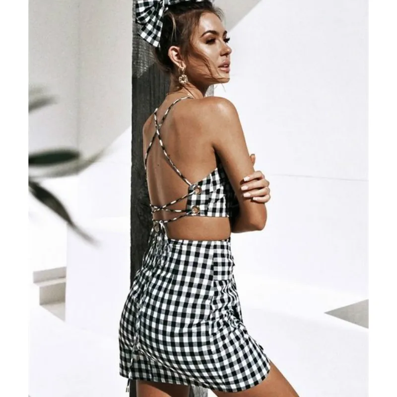 Женский комплект из 2 предметов короткий топ без рукавов с принтом + свободные