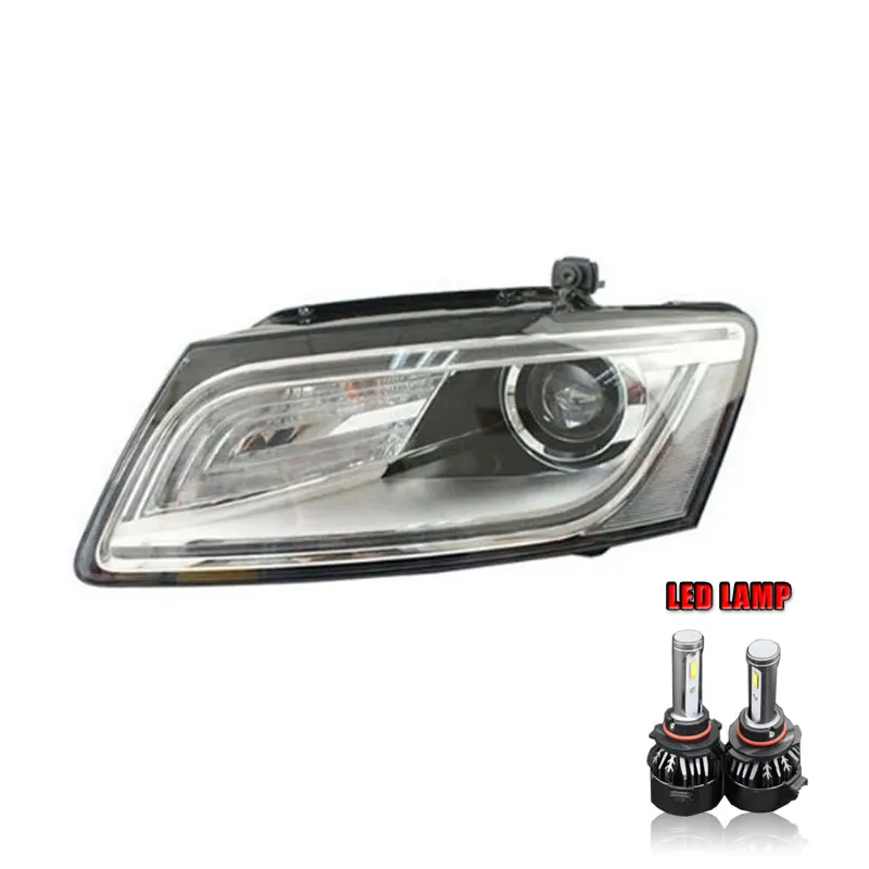 ALL LED 2 шт. автомобильный стиль светодиодный фары для Audi Q5 2009- для Q5 Головной фонарь светодиодный DRL Объектив двойной луч H7 HID Xenon bi xenon объектив - Цвет: ALL LED