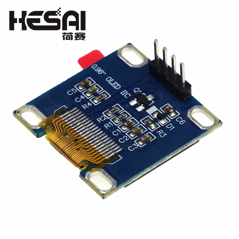 0 96 дюймов IIC Serial желтое OLED Дисплей модуль 128X64 I2C SSD1315 12864 плата с ЖК экраном GND VDD SCK