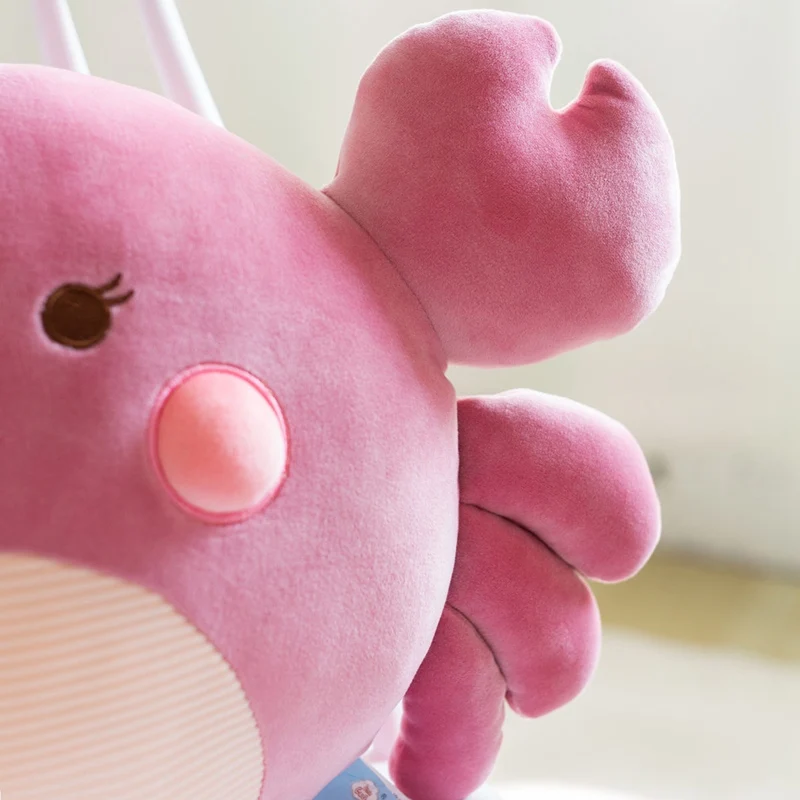 Мягкая пуховая хлопковая плюшевая игрушка-краб 58 см мультяшное животное океан