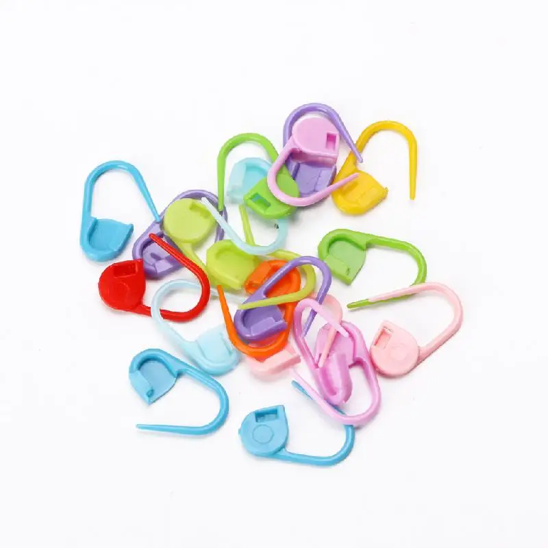 

20Pcs Colorful Knitting Stitch Markers Crochet Locking Tool Craft Ring Holder 4X7B