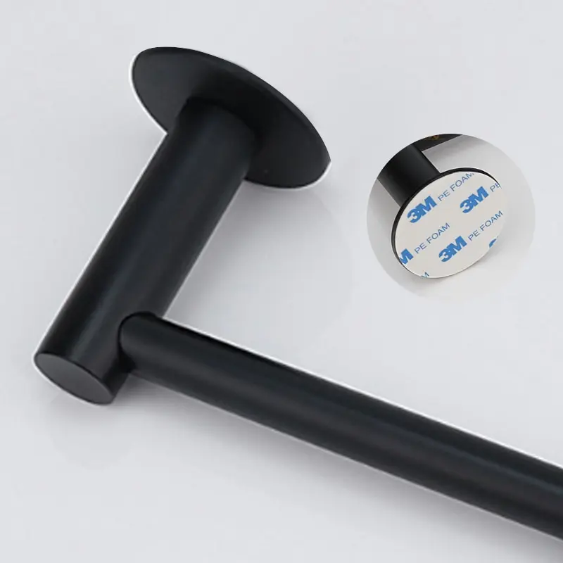 Self-Adhesive Stainless Steel Toilet Roll Paper Holder Organizers Bar Towel Ring Rail Rack Non-Drilling Accessories | Обустройство