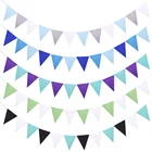 Гирлянда из фетра с синими флагами, 18 шт.компл., 16 х 18 м