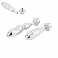 metal anal enema shower anal plug with hole body cleaning tool bidet faucet vagina cleaner butt plugs adult sex toys for couple