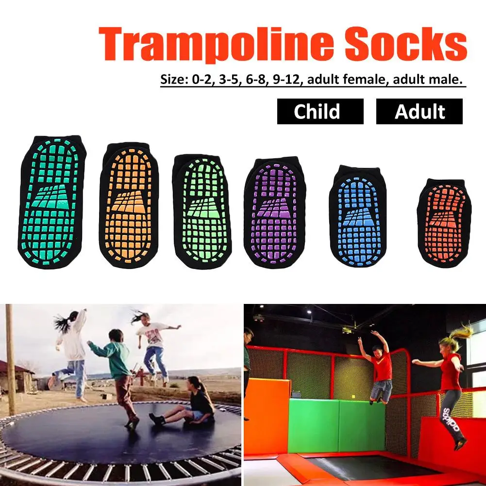 

Anti-slip Sports Socks Trampoline Socks Cushioning Bandage Pilates Ballet Good Grip Non Slip Men And Women Cotton Socks P4