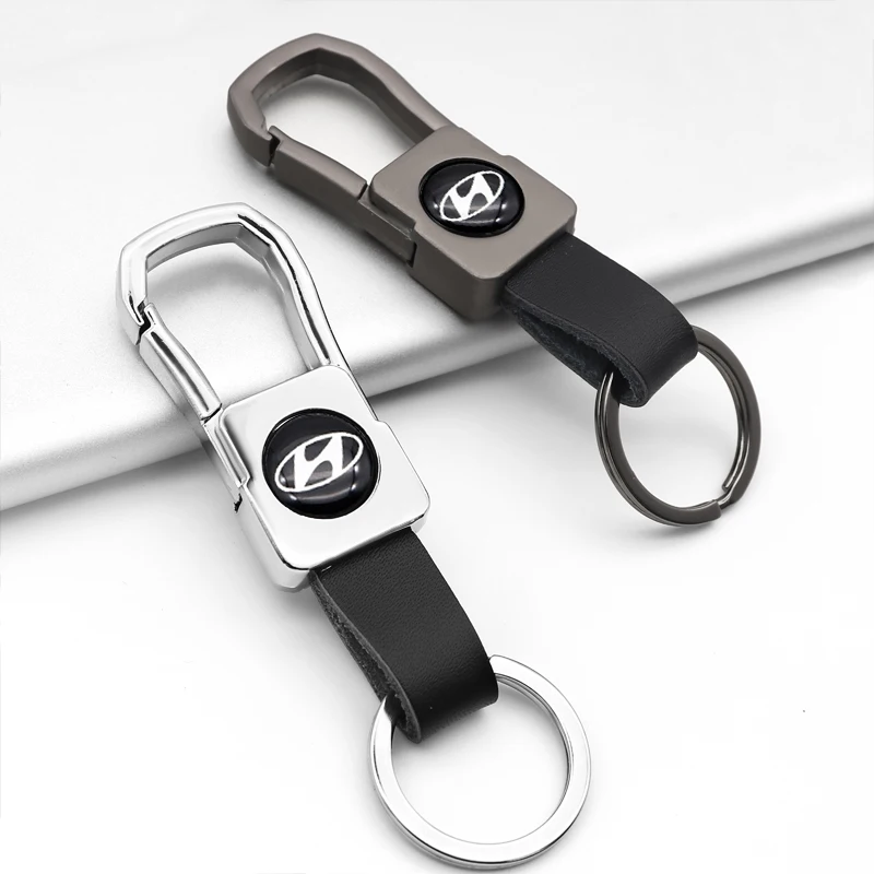 Брелок с логотипом автомобиля металлический кожаный модный брелок для ключей