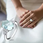 Новые модные обручальные кольца с кристаллами, ювелирные изделия, лидер продаж, кольца для женщин, элегантные кольца с белым цирконием для женщин, свадебные украшения