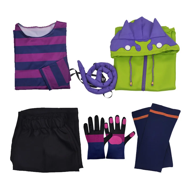 SK8 the Infinity Anime Miya Chinen Cosplay Hooded Zipper Costume Short Wig Hoodie Jacket Tail Gloves Halloween Outfits SK∞ Suit |