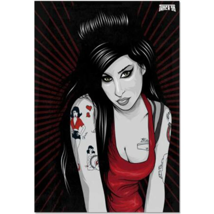 

5D DIY Diamond Painting Amy Winehouse Poster Full Square Round Resin Diamond Embroidery Cross Stitch Rhinestone Picture WG2475