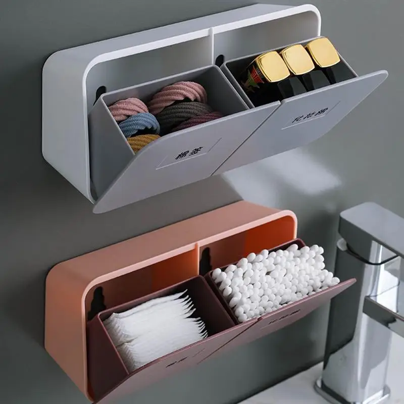 

Держатель для ватных палочек, настенный контейнер для ватных палочек, коробка для хранения ватных палочек для макияжа, органайзер для косме...