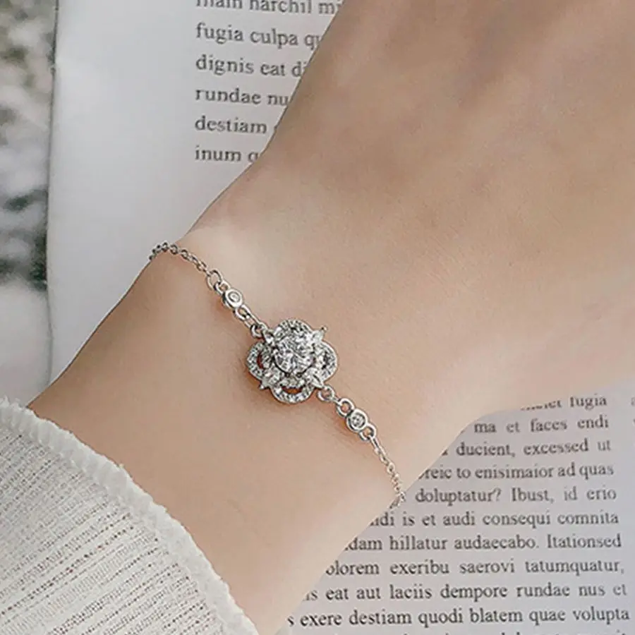 

Классический четырехлистный клеверный браслет Moissanite, горячая Распродажа, высокая мода, карат, S925 серебро, для женщин, пары, подарок на день р...