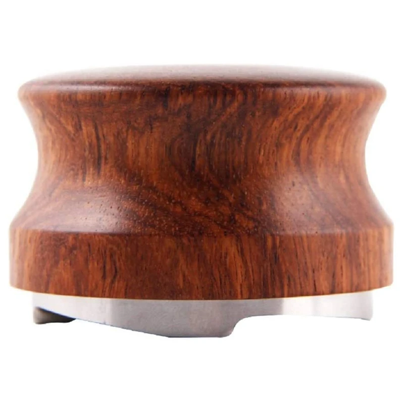 

Coffee Distributor, 58mm Coffee Tamper Base with Wooden Handle, Adjustable Height Coffee Leveler Tool