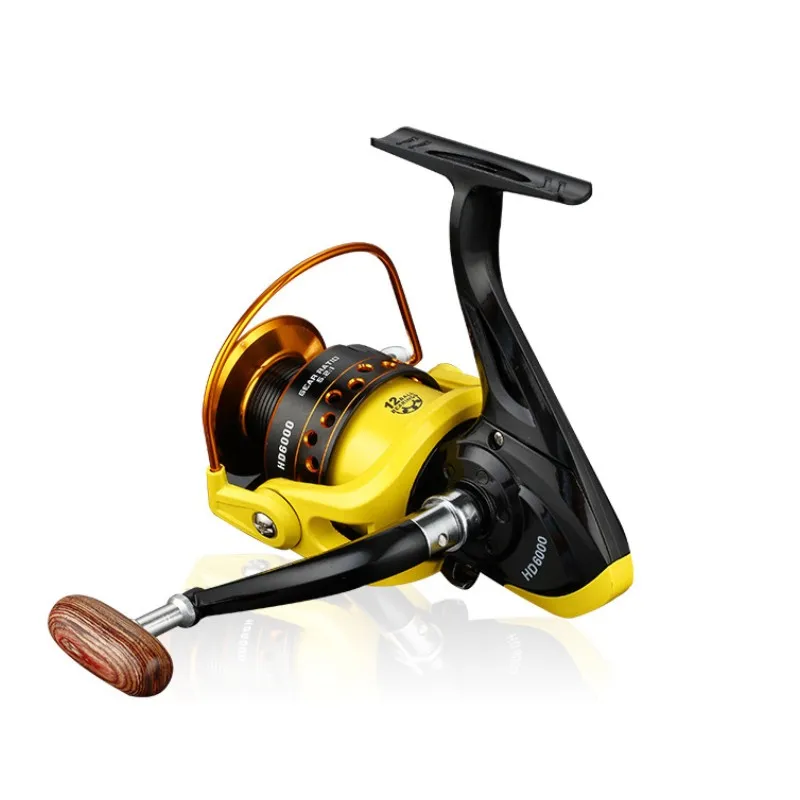 2021 NEW brand new high-quality HD series full metal wire cup, brass gear rod, zinc alloy gear plate spinning wheel fishing reel enlarge