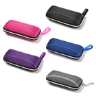 Чехол для женщин и мужчин, жесткий чехол с ремешком для очков на молнии, 1 шт.