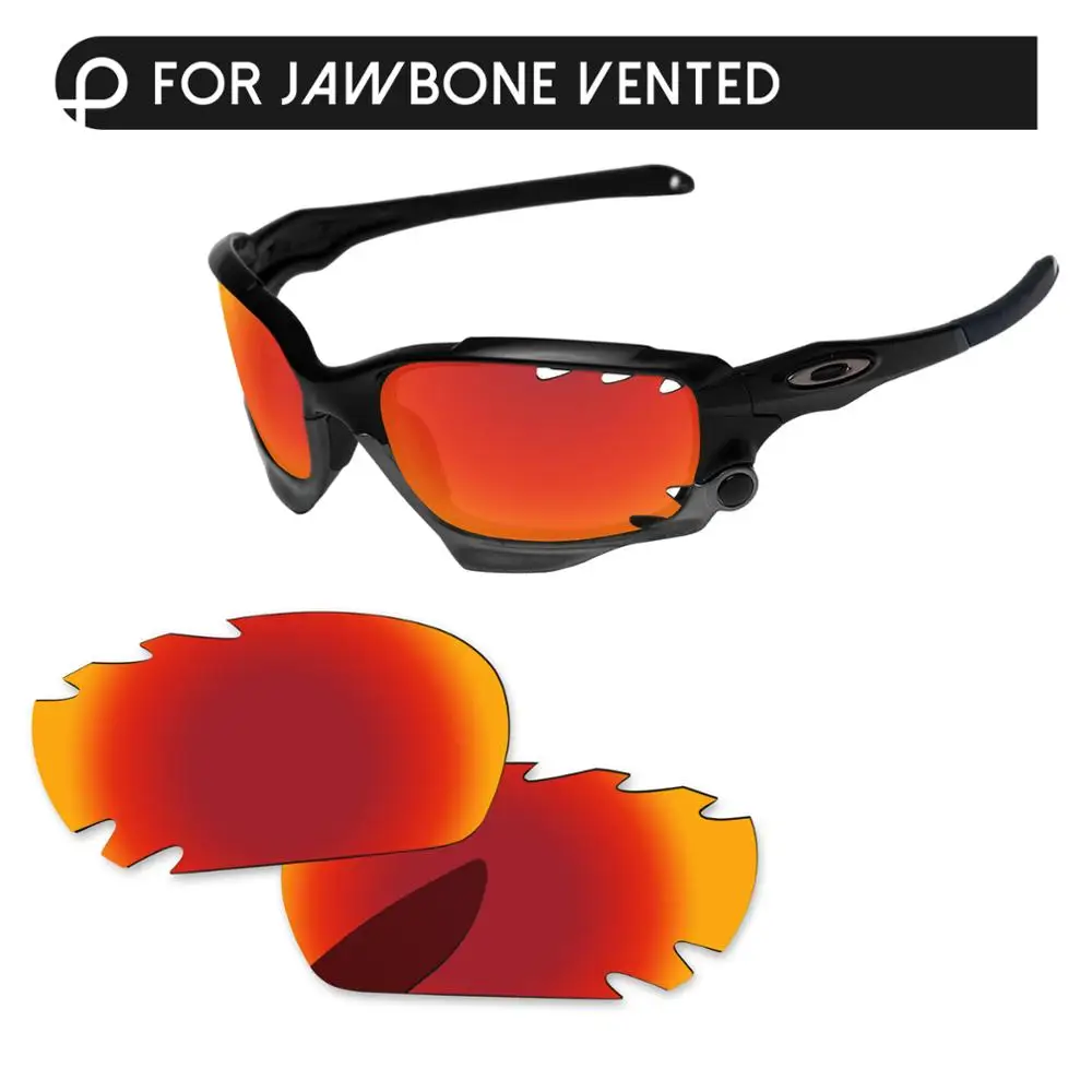 Papaviva Fire Red зеркальные поляризованные Сменные линзы для Jawbone оправа