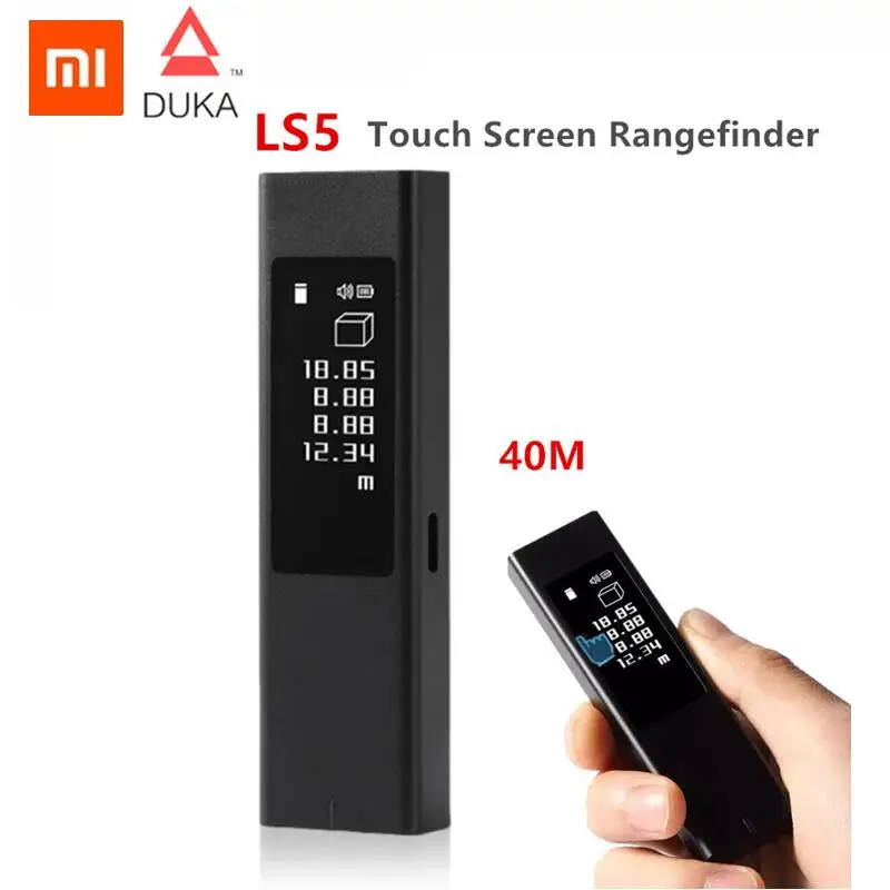 Дальномер Xiaomi DUKA LS5 лазерный с сенсорным OLED-дисплеем 40 м | Электроника